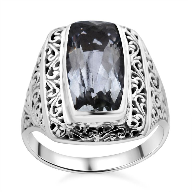 Royal Bali - Prasiolith Ring, 925 Silber (Größe 20.00) ca. 7.94 ct image number 0