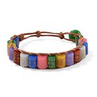 Mehrfarbig Jade Armband Flexibel cm ca. 235.00 ct