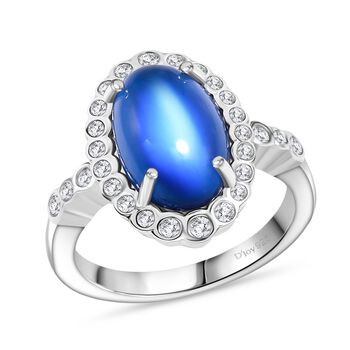 D'Joy Aurora Mondstein und Zirkon Ring - 4 ct.