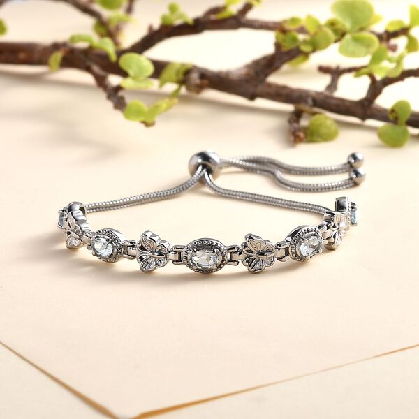 Himmelblaues Topas 26,75cm Armband - 2,55 ct. image number 2