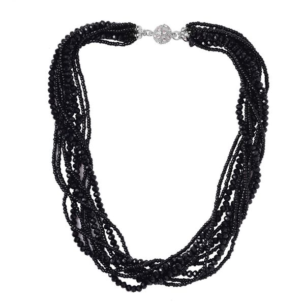 Schwarzes und weißes Kristall-Schmuckset - 247 ct. image number 3