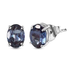 AAA Lab Created Alexandrit Ohrringe, 417 Gold ca. 2.88 ct