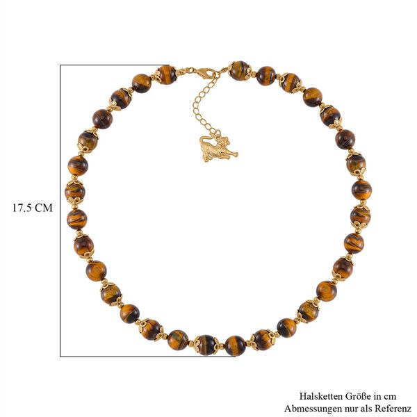 Tigerauge Halskette, 45 cm - 420 ct. image number 5