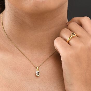 D'Joy AA Andalusit Schmuckset 925 Silber 750 Gelb Vergoldet (Gr&ouml;&szlig;e 20) ca. 0.98 ct