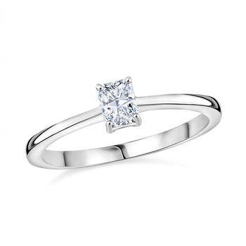 LUXURIANT DIAMOND - Lab Grown Diamant VS-EF Ring 925 Silber rhodiniert (Gr&ouml;&szlig;e 17.00) ca. 0,50 ct