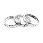 Royal Bali Kollektion - 3er-Set Ring 925 Silber (Größe 17.00) ca. 7,81g image number 0