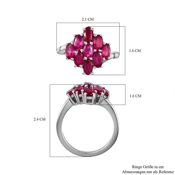 Afrikanischer Rubin-Ring, 925 Silber platiniert  ca. 2,95 ct image number 7