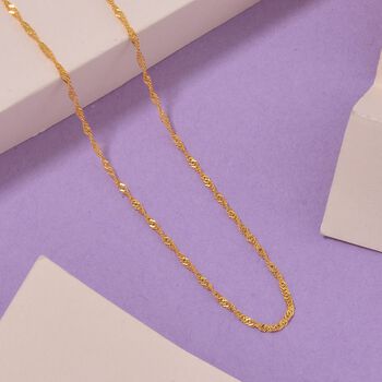 925 Silber vergoldetKette ca. 50 cm