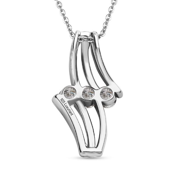 LUXURIANT DIAMOND - Lab Grown Diamant SI-GH Anh&auml;nger mit Kette ca. 50 cm, 925 Silber, tricolor, ca. 0.75 ct image number 5