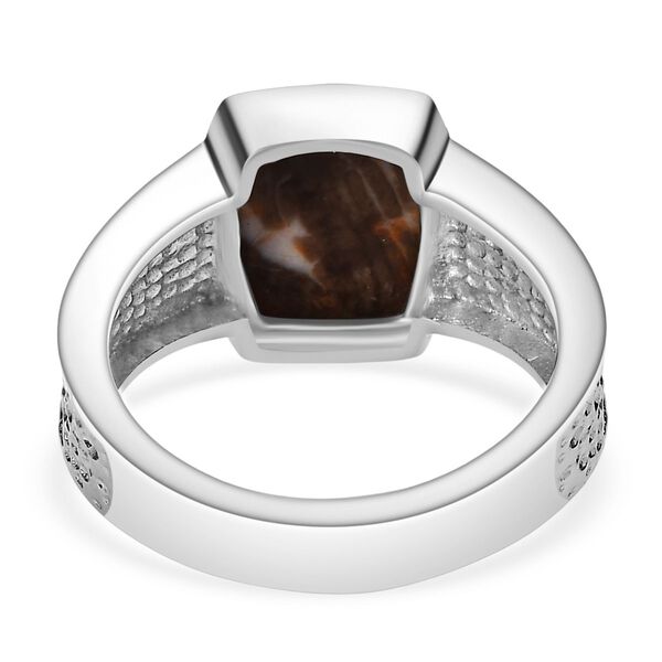 Der Schimmer der Natur - Erdnuss Holz Jaspis Ring 316L Edelstahl (Größe 20.00) ca. 3.50 ct image number 5