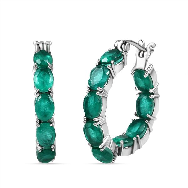 Smaragd Quarz Triplett Ohrringe - 16,52 ct. image number 0