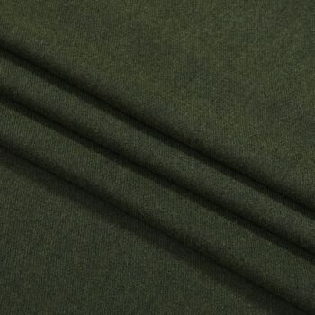 Eleganter Schal mit Fransen, 65x180cm, Waldgr&uuml;n