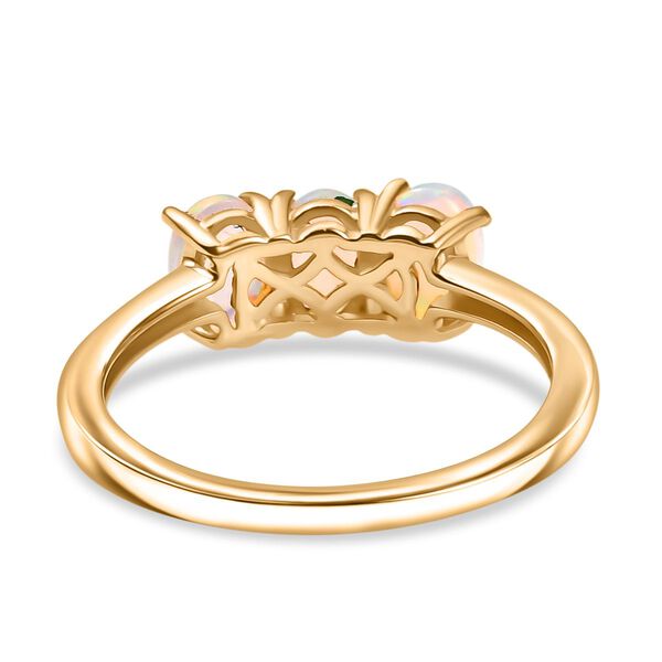 AA Nat&uuml;rlicher, &auml;thiopischer Welo Opal Ring, 925 Silber vergoldet - 0,93 ct. image number 6