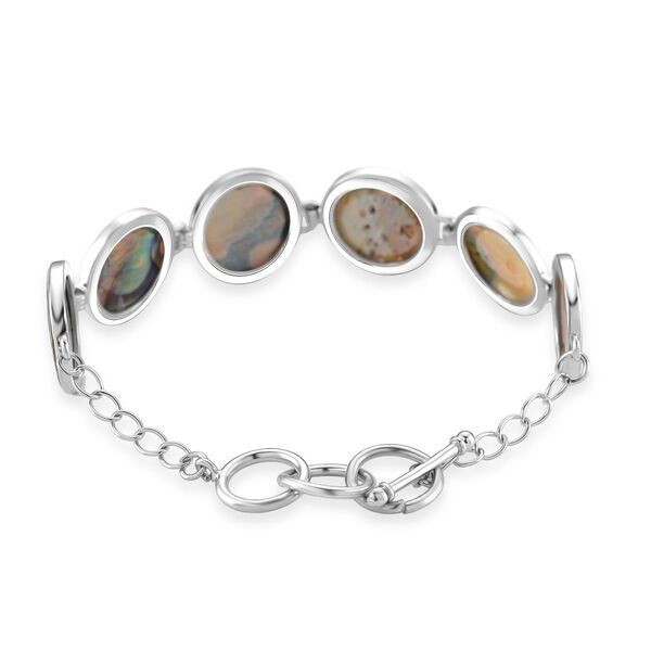 Abalone Muschel Armband ca. 19 cm mit 2.5 cm extender, Reine Legierung image number 4