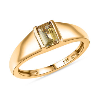 AA Nat&uuml;rlicher goldener Tansanit Ring - 0,56 ct.