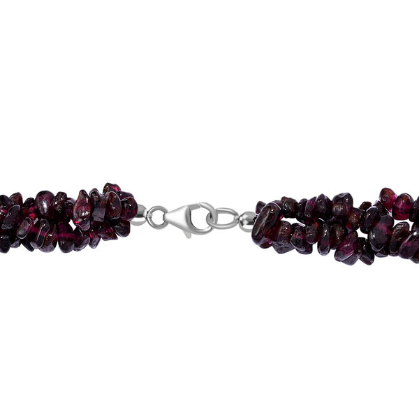 Rote Granat Halskette, 50 cm - 370 ct. image number 4