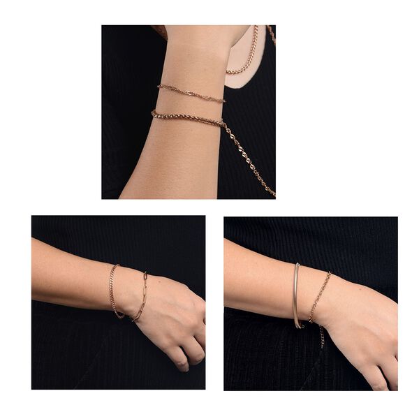 EVER TRUE zeitloses 15-teiliges Schmuckset in Ros&eacute;goldton image number 5