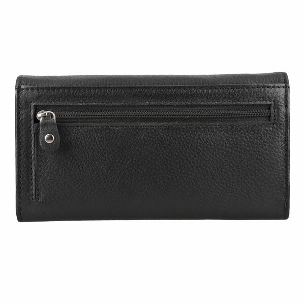 Moderne Geldb&ouml;rse aus 100% echtem Leder mit RFID Schutz, Schwarz image number 5