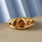 Madeira Citrin Ring 925 Silber vergoldet  ca. 1,15 ct image number 1