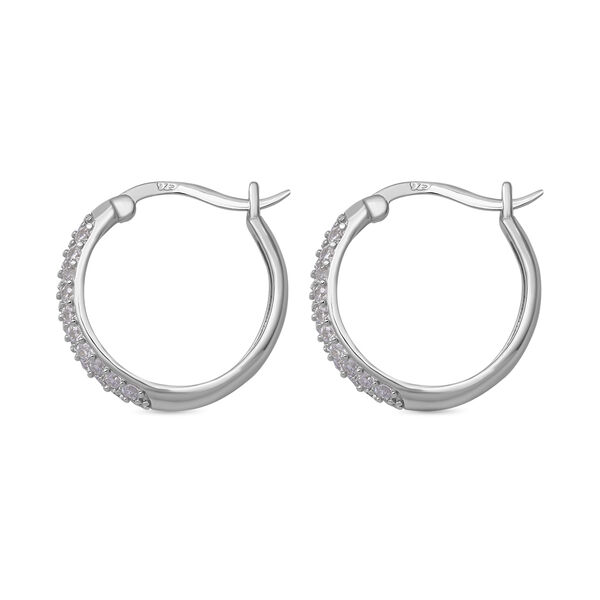 Lustro Stella - Wei&szlig;e Zirkonia-Ohrringe, 925 Silber rhodiniert ca. 1.00 ct image number 2