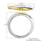 Diamant band Ring 925 Silber Platin-Überzug image number 8