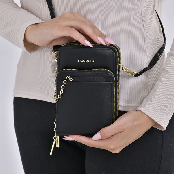 Passage Crossbody-Tasche in schwarz image number 3