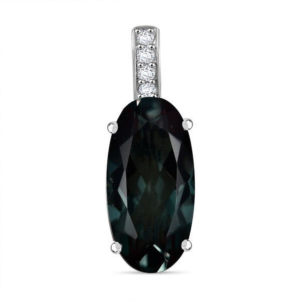 Alexandrit Triplett Quarz und Zirkon Anhänger - 9,65 ct. image number 0
