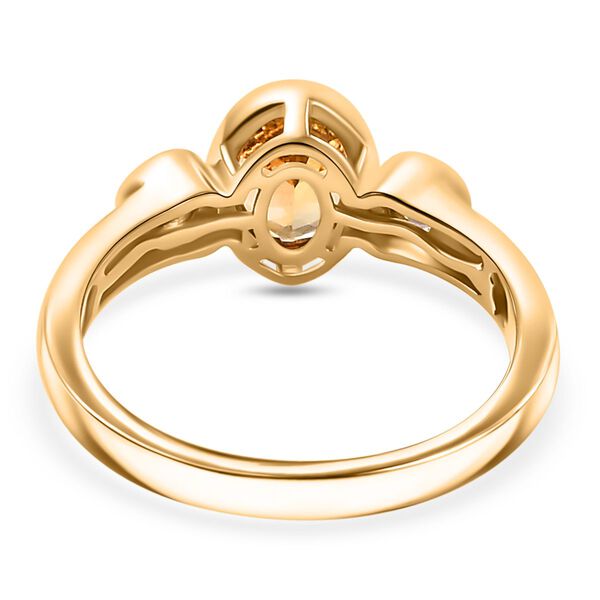 AA Natürlicher goldener Tansanit und Tansanit Ring - 1,20 ct. image number 8