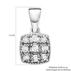 Weißer Diamant-Anhänger, 925 Silber platiniert, ca. 0.05 ct image number 5