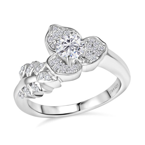 D'Joy Moissanit Ring 925 Silber rhodiniert (Größe 17.00) (10-15 Werktage Lieferzeit) ca. 0.68 ct image number 3