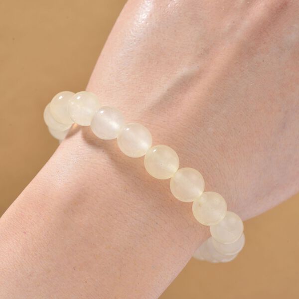 Heliodor Farbiger Quarzit Armband, flexibel (ca. 18 - 19 cm), ca. 150.00 ct image number 2