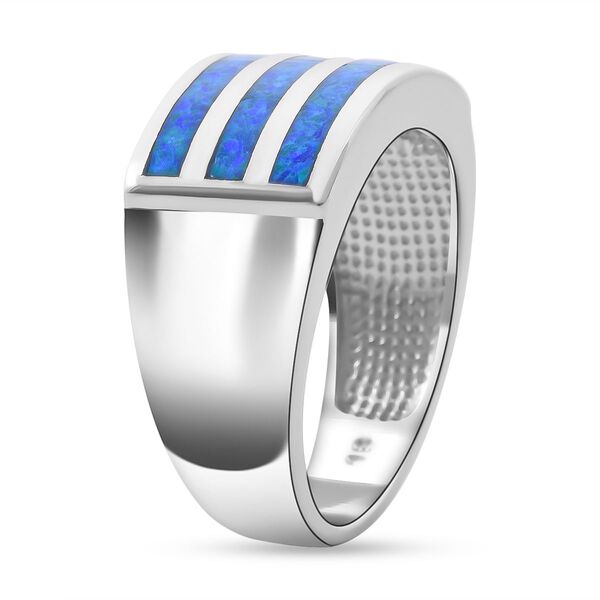 Simulierter blauer Opal-Ring image number 4