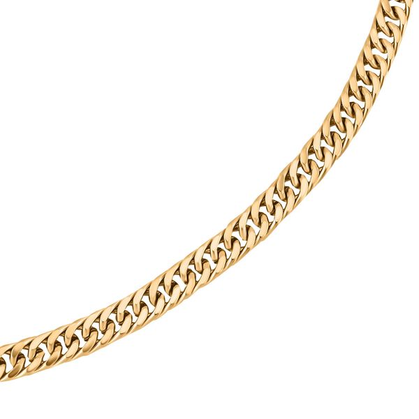 Doppel-Panzerkette, ca. 50 cm, ca. 26,00 g, goldfarben image number 3