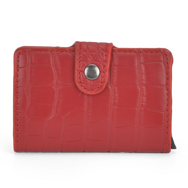 Kompakter Kartenhalter mit RFID-Schutz, rot image number 0