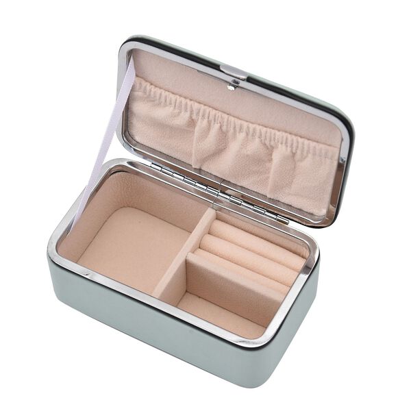 Schmuckbox aus Kunstleder, Blau image number 4