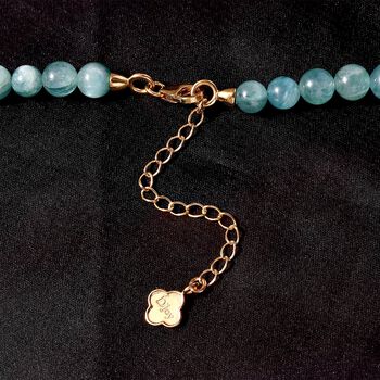 D'Joy gr&uuml;ne Kyanit-Halskette, 45 cm - 265 ct.