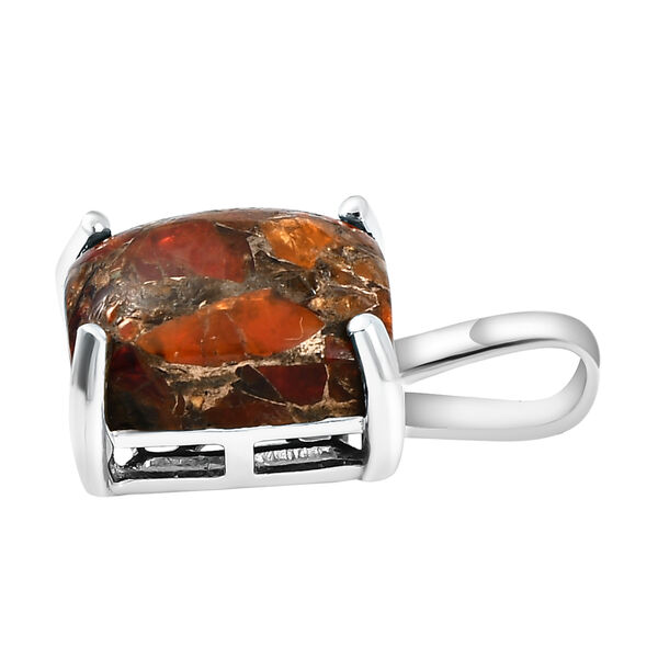 Feueropal Matrix-Anhänger, 925 Silber ca. 2,66 ct image number 4