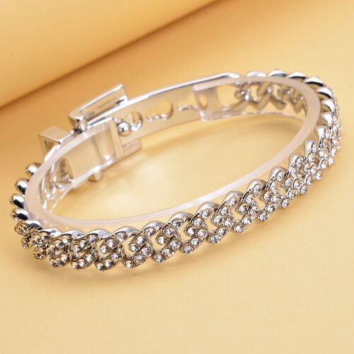 Weißes Kristall Armband, 18 cm - 5 ct. image number 1