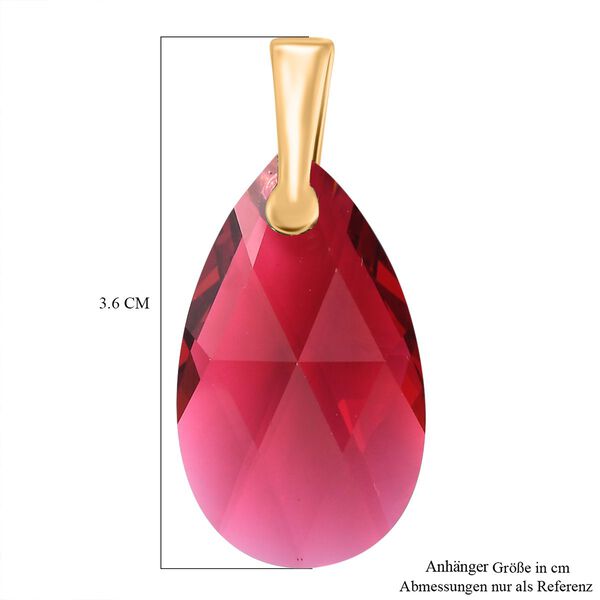 J Francis gefertigt mit SWAROVSKI Kristall - Scarlet Swarovski Kristall Anhänger image number 5