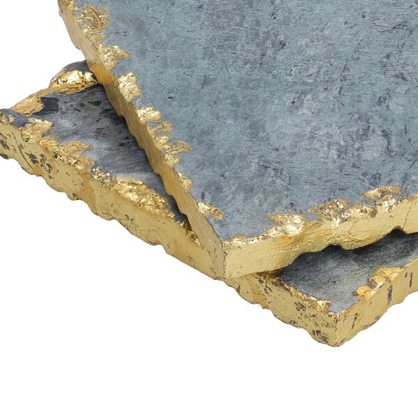 4er-Set, Marmor Untersetzer, quadratische Form, Gr&uuml;n image number 6