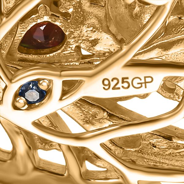 GP Amore x Trifono Kollektion- Mosambik Granat, Peridot und Multi-Edelstein Anhänger mit 50cm Kette - 2,82 ct. image number 7