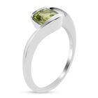 Peridot Bypass Ring 925 Silber  ca. 0,95 ct image number 4