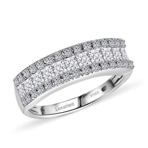 LUXURIANT DIAMOND - Lab Grown Diamant VS Ring 950 Platin (Größe 17.00) ca. 0.99 ct image number 3