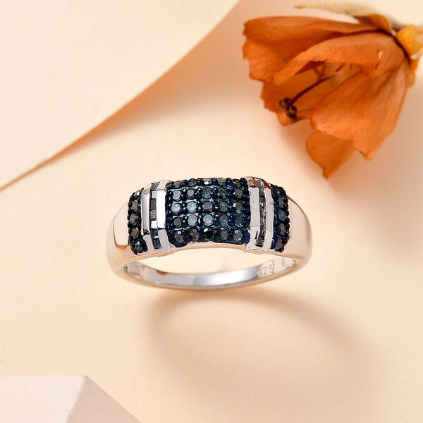 Blauer Diamant-Ring - 0,50 ct. image number 2