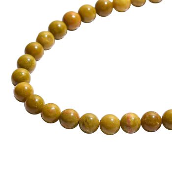 Nat&uuml;rliche, gr&uuml;ne Opal-Halskette, 50 cm - 181 ct.