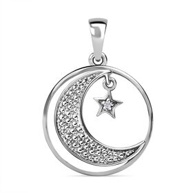 Mondlicht Magie Anhänger in platiniertem Silber Mondlicht Magie Anhänger in platiniertem Silber