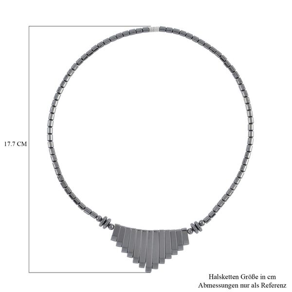 H&auml;matit Halskette. 50 cm. 350.0. silberfarben ca. 350,00 ct image number 4