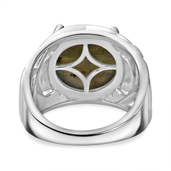 Labradorit Ring, Messing (Gr&ouml;&szlig;e 16.00) ca. 5.82 ct image number 6