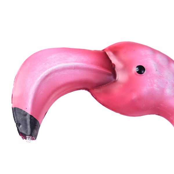 Garten Flamingo Vogeltr&auml;nke mit Solarleuchten, Gr&ouml;&szlig;e: 53x22x79, Mehrfarbig image number 2