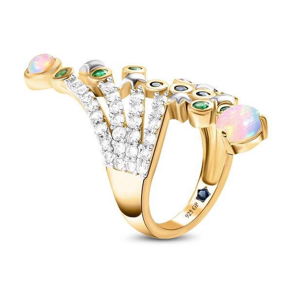 GP Celestial Dream Kollektion- nat&uuml;rlicher, &auml;thiopischer Welo Opal und mehrfarbiger Edelstein-Ring - 2,71 ct. image number 5
